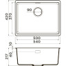 Мойка OMOIKIRI KATA 54-U-SA Artgranit/бежевый 4993424