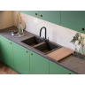 Мойка OMOIKIRI TEDORI 86-2-PL Tetogranit/платина 4993931